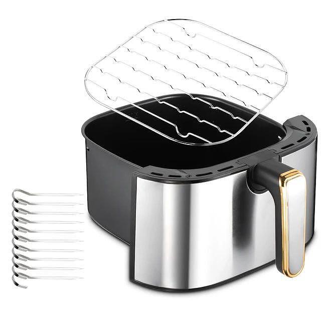 Airfryer RAF Diamond SilverPlus , 7 Литра,1500 W, Без Мазнина Подарък Книжка с Рецепти от Eltromax com - снимка 3