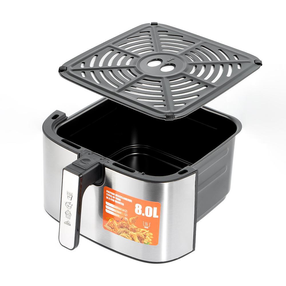 Airfryer RAF Diamond SilverPlus , 8 Литра,1700 W, Без Мазнина Подарък Книжка с Рецепти от Eltromax com - снимка 3