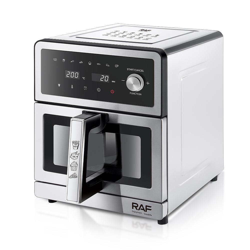 Airfryer RAF DualCrisp, 10 Литра, 2200W, Без Мазнина, С Горен и Долен Реотан Подарък Книжка с Рецепти - снимка 5