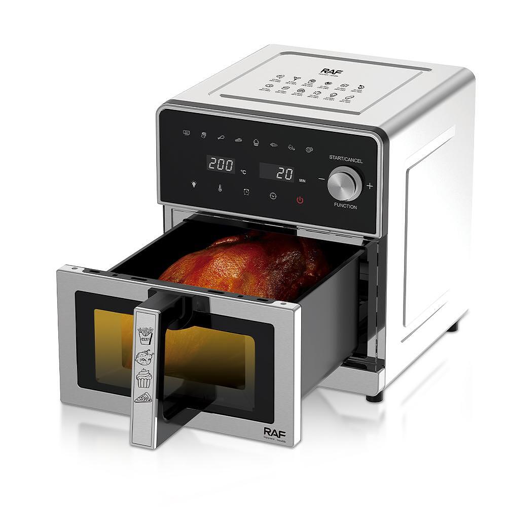 Airfryer RAF DualCrisp, 10 Литра, 2200W, Без Мазнина, С Горен и Долен Реотан Подарък Книжка с Рецепти - снимка 3