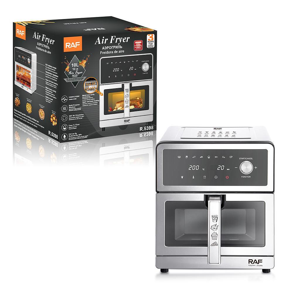 Airfryer RAF DualCrisp, 10 Литра, 2200W, Без Мазнина, С Горен и Долен Реотан Подарък Книжка с Рецепти - снимка 7