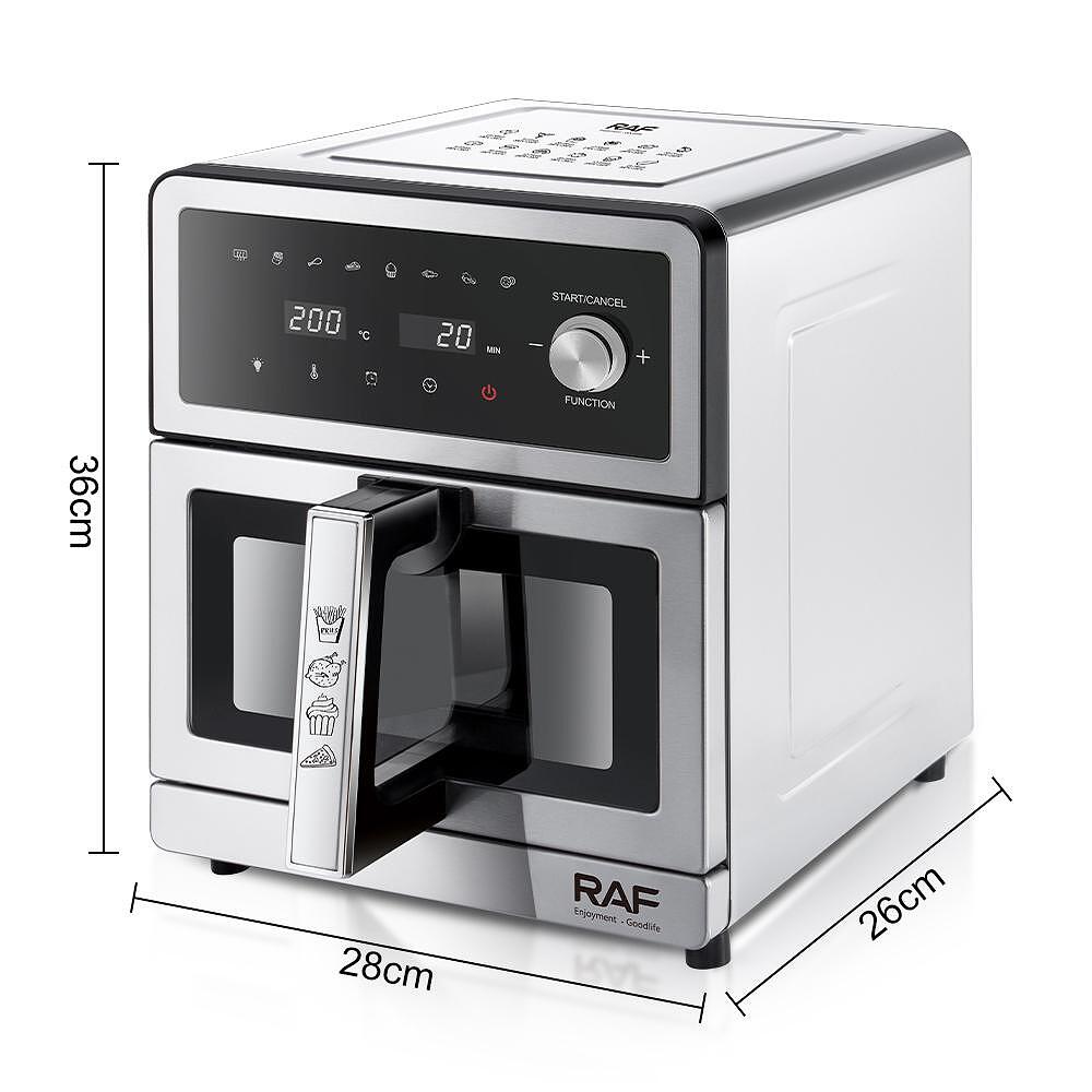Airfryer RAF DualCrisp, 10 Литра, 2200W, Без Мазнина, С Горен и Долен Реотан Подарък Книжка с Рецепти - снимка 8