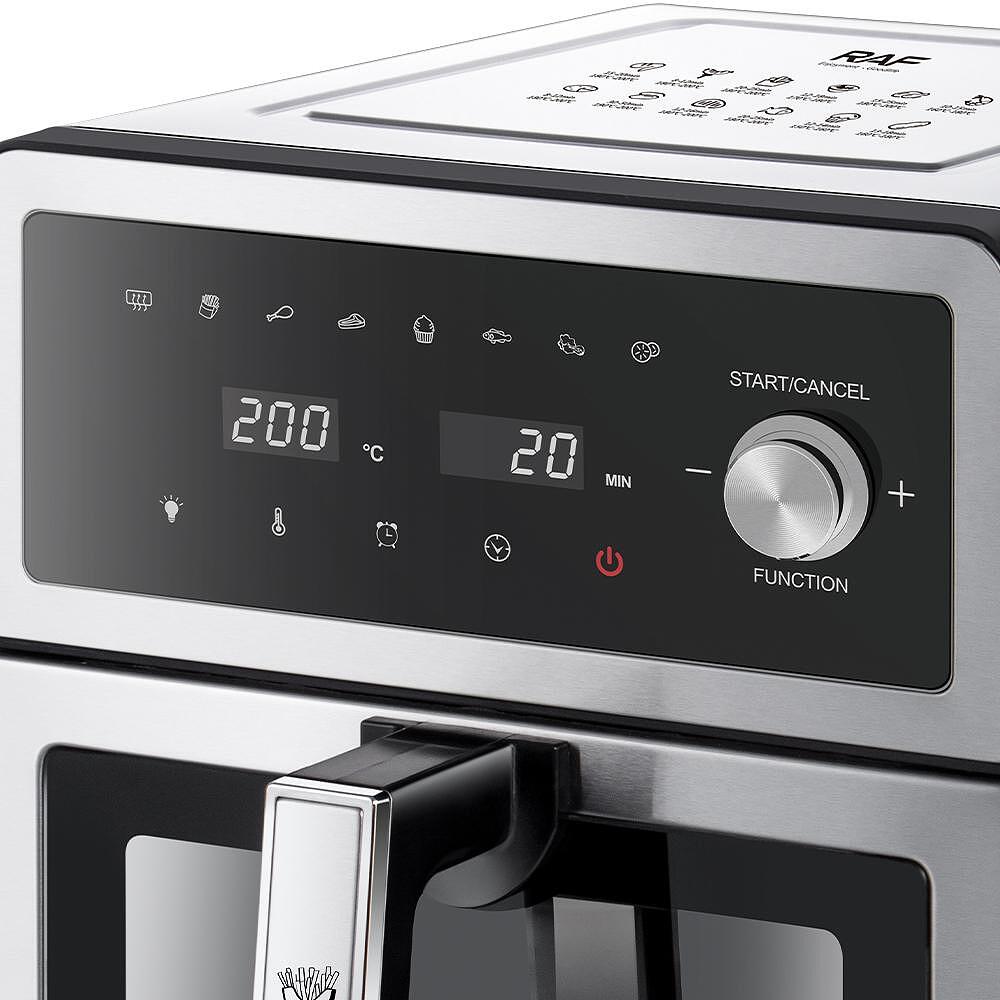 Airfryer RAF DualCrisp, 10 Литра, 2200W, Без Мазнина, С Горен и Долен Реотан + Подарък Книжка с Рецепти