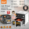 Airfryer RAF DualCrisp, 10 Литра, 2200W, Без Мазнина, С Горен и Долен Реотан Подарък Книжка с Рецепти