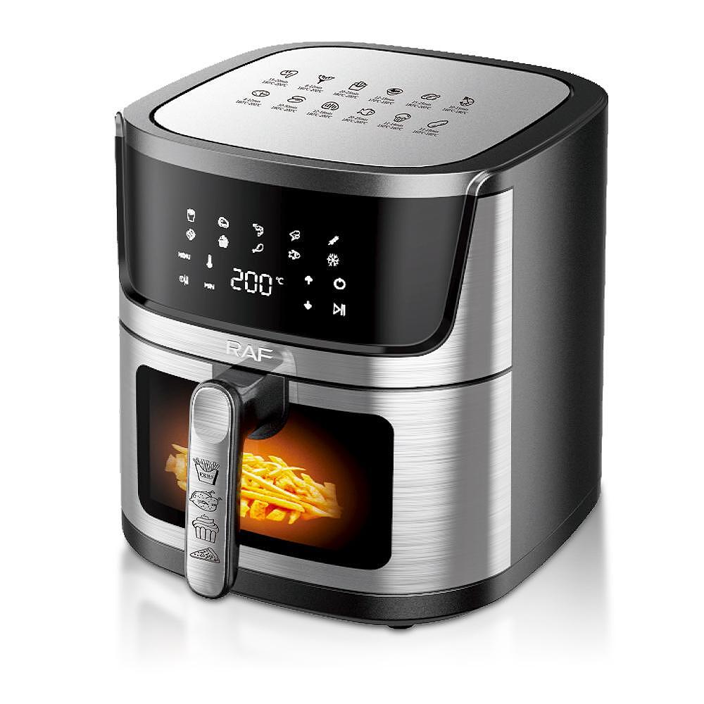 Airfryer RAF DualCrisp, 9 Литра, 2000W, Без Мазнина, С Горен и Долен Реотан Подарък Книжка с Рецепти - снимка 5