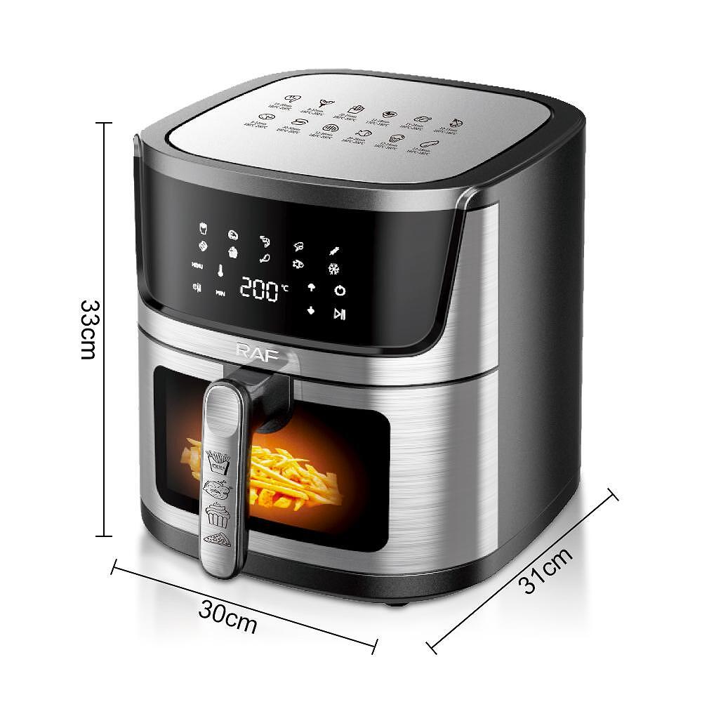 Airfryer RAF DualCrisp, 9 Литра, 2000W, Без Мазнина, С Горен и Долен Реотан Подарък Книжка с Рецепти - снимка 7