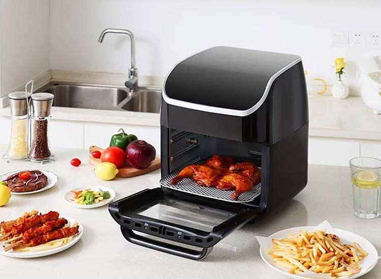 RAF GermanLine AirFryer Oven 12 Литра 1800W Еърфрайър Фурна 8в1 Без Мазнина Подарък Книжка Eltromax - снимка 7