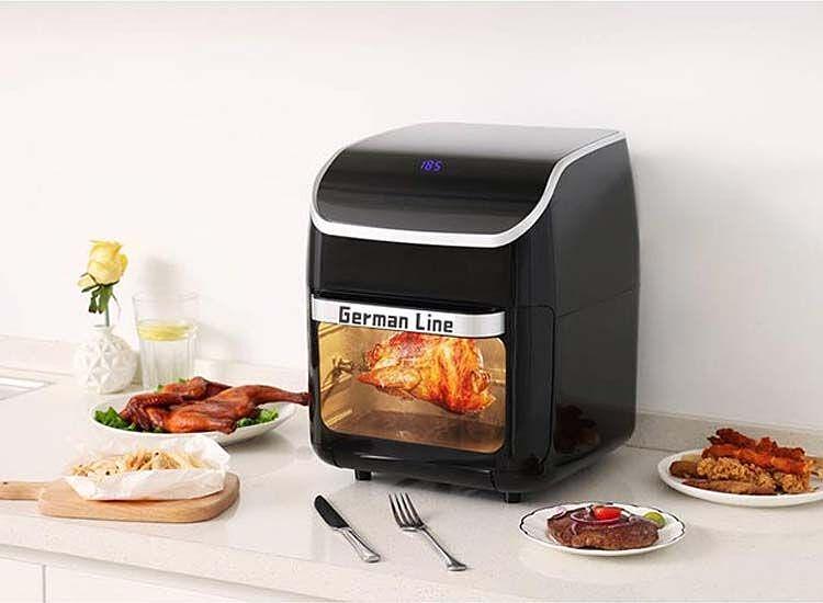 RAF GermanLine AirFryer Oven 12 Литра 1800W Еърфрайър Фурна 8в1 Без Мазнина Подарък Книжка Eltromax - снимка 8