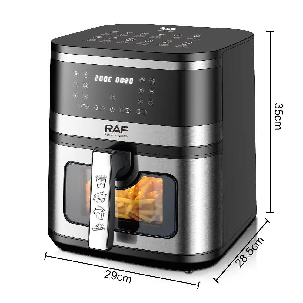 Airfryer RAF MaXimUs , 8 Литра,2000 W, Без Мазнина + Подарък Книжка с Рецепти от Eltromax.com