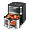 Airfryer RAF Maximus DualCrisp, 8 Литра, 2200W, Без Мазнина, С Горен и Долен Реотан Подарък Книжка с Рецепти