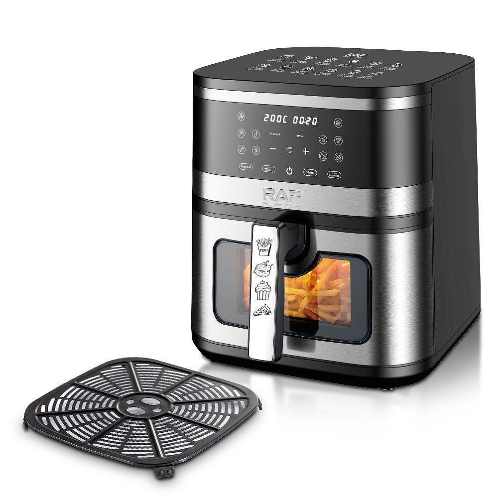 Airfryer RAF Maximus DualCrisp, 8 Литра, 2200W, Без Мазнина, С Горен и Долен Реотан Подарък Книжка с Рецепти - снимка 7