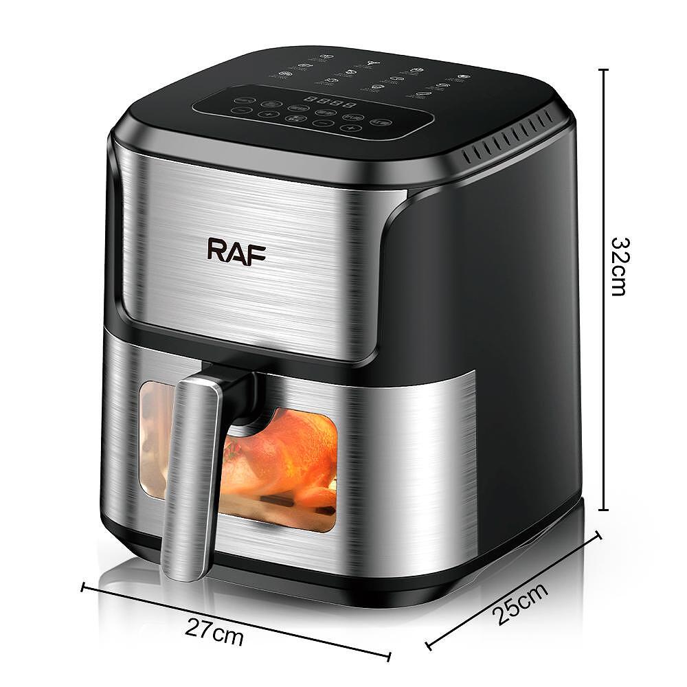 Airfryer RAF Diamond AeroMAX , 6 8 Литра,1600 W, Без Мазнина Подарък Книжка с Рецепти от Eltromax com - снимка 9