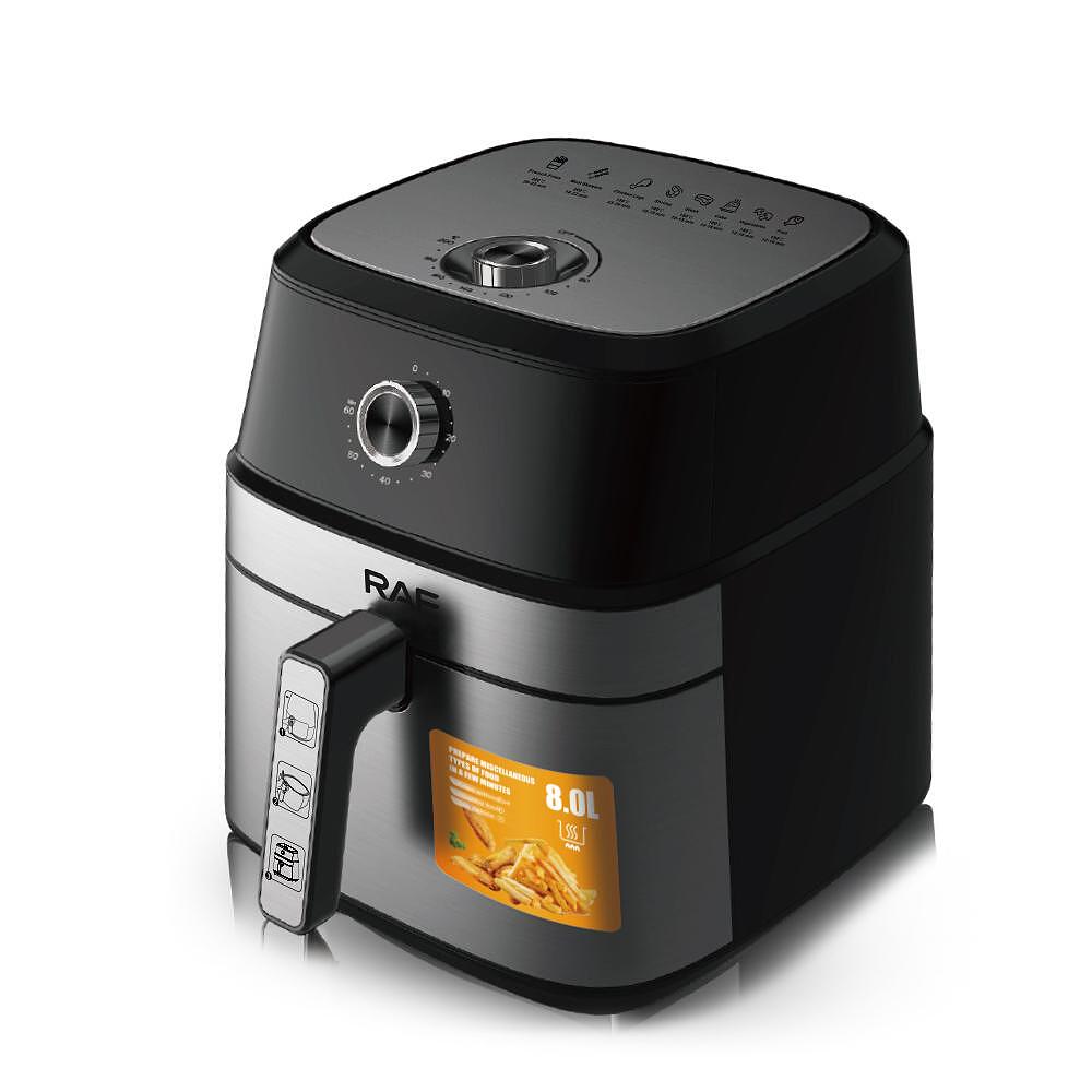 Airfryer RAF Diamond AeroMAX , 6 5 Литра,1800 W, Без Мазнина Подарък Книжка с Рецепти от Eltromax com - снимка 6
