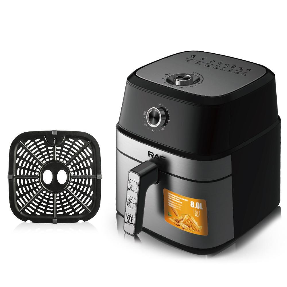 Airfryer RAF Diamond AeroMAX , 6 5 Литра,1800 W, Без Мазнина Подарък Книжка с Рецепти от Eltromax com - снимка 9