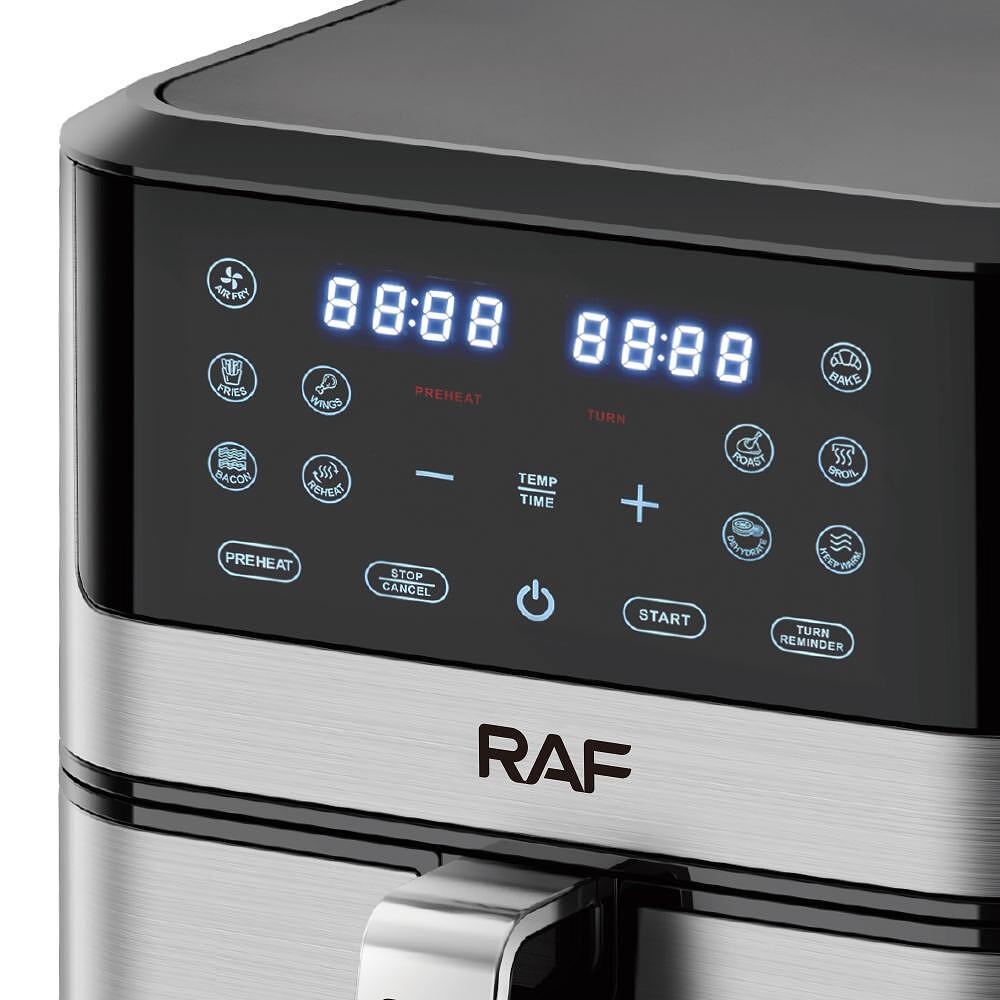Airfryer RAF Ultimate Diamond AeroMAX , 10 Литра,1800 W, Без Мазнина Подарък Книжка с Рецепти от Eltromax com - снимка 3