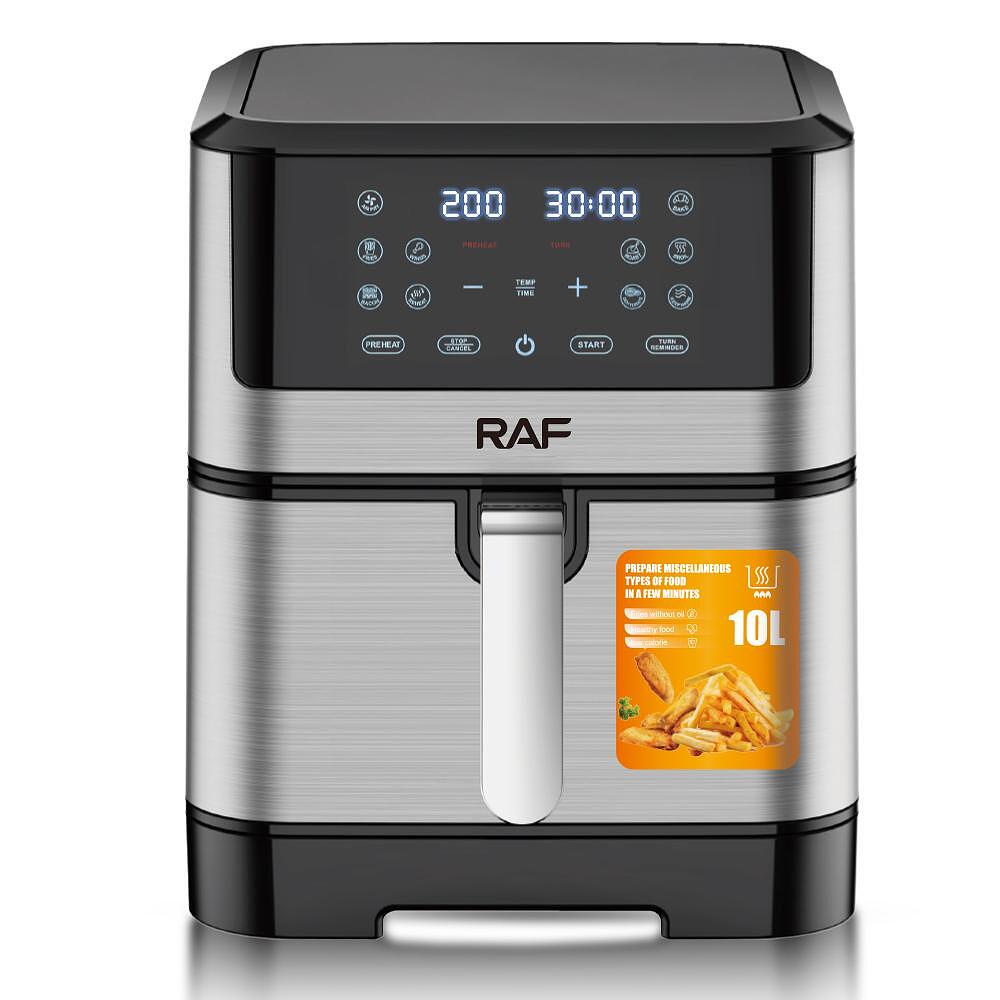 Airfryer RAF Ultimate Diamond AeroMAX , 10 Литра,1800 W, Без Мазнина Подарък Книжка с Рецепти от Eltromax com - снимка 5
