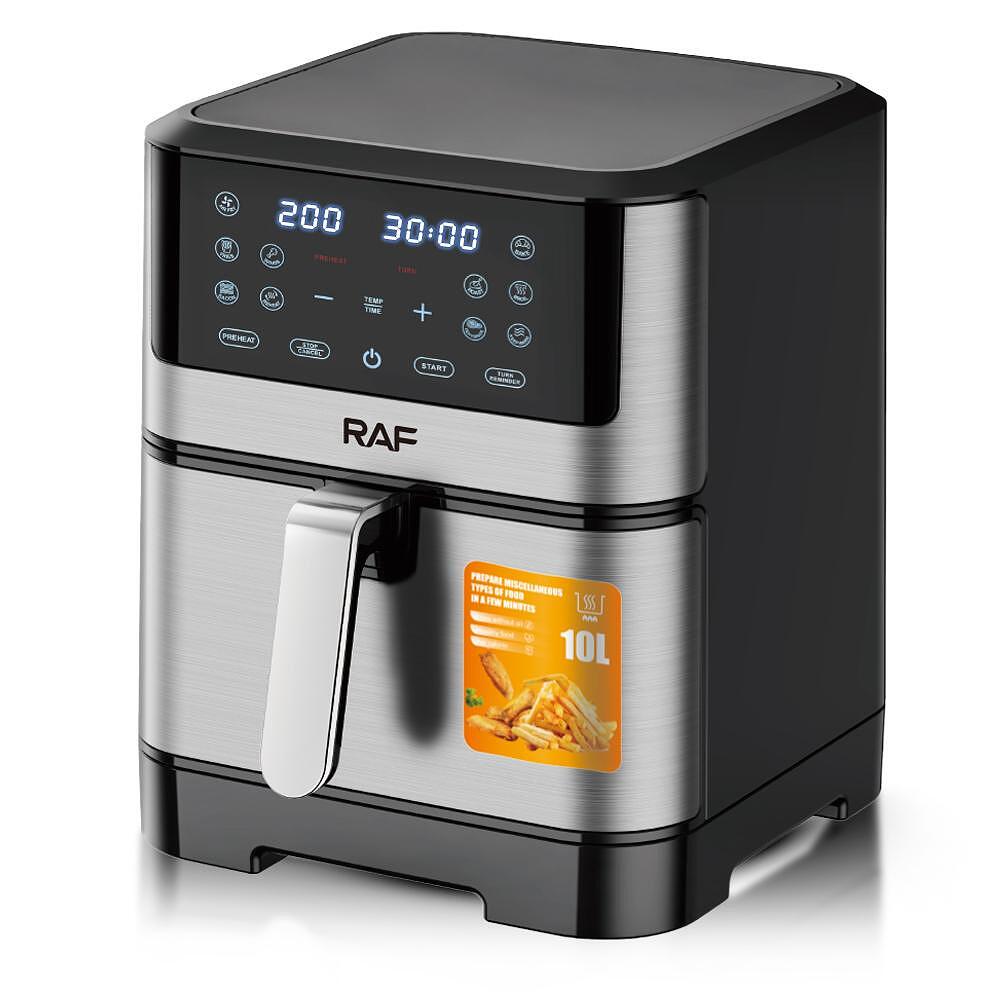 Airfryer RAF Ultimate Diamond AeroMAX , 10 Литра,1800 W, Без Мазнина Подарък Книжка с Рецепти от Eltromax com - снимка 6