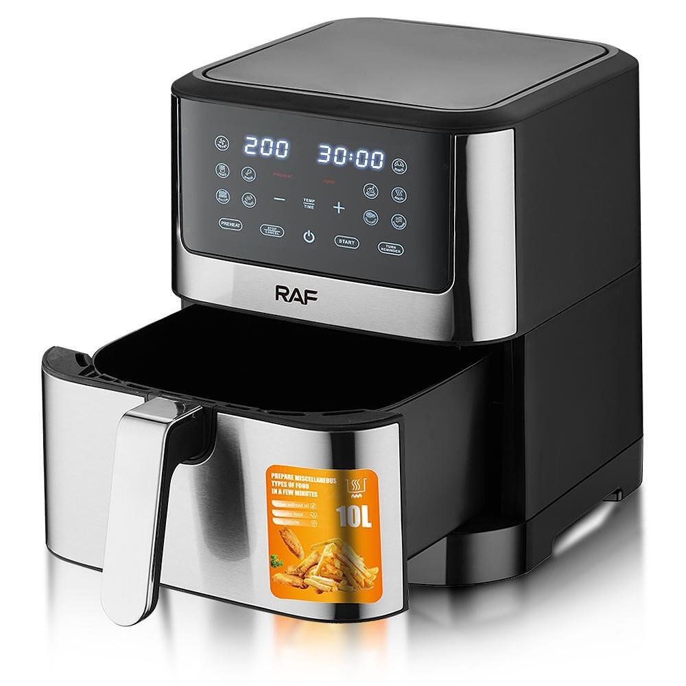Airfryer RAF Ultimate Diamond AeroMAX , 10 Литра,1800 W, Без Мазнина Подарък Книжка с Рецепти от Eltromax com