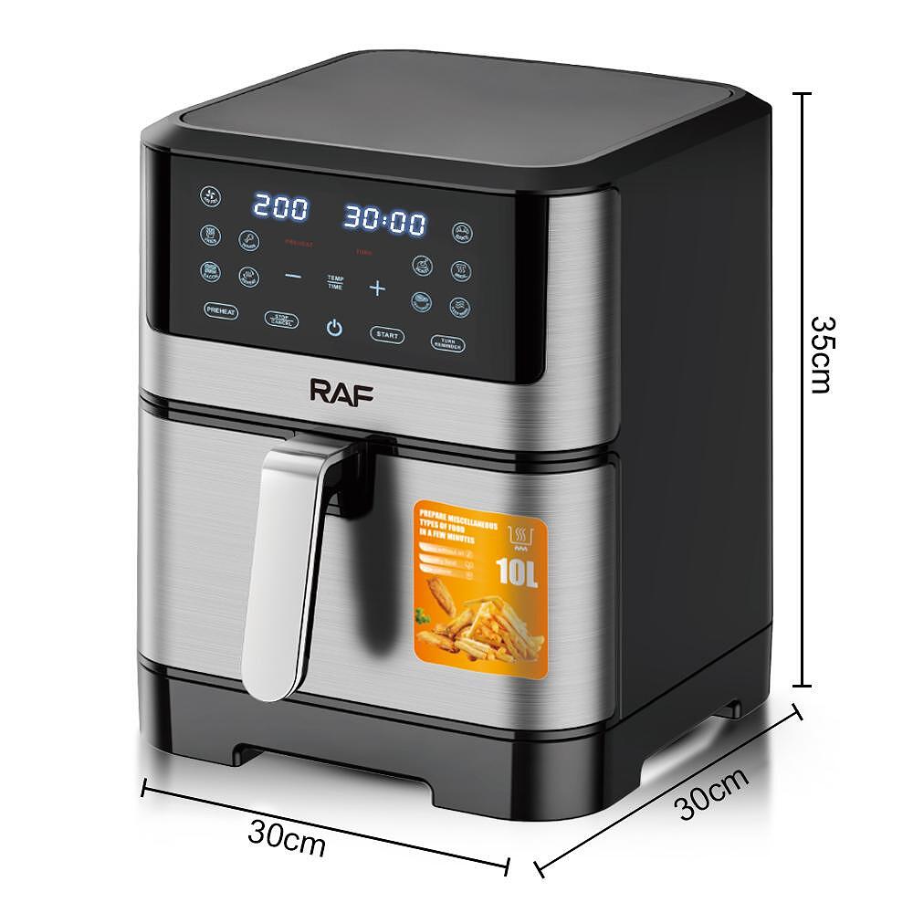 Airfryer RAF Ultimate Diamond AeroMAX , 10 Литра,1800 W, Без Мазнина Подарък Книжка с Рецепти от Eltromax com - снимка 7