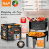 Airfryer RAF Ultimate Diamond LuX MAX , 8 3 Литра,1600 W, Без Мазнина Подарък Книжка с Рецепти от Eltromax com