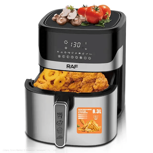 Airfryer RAF Ultimate Diamond LuX MAX , 8 3 Литра,1600 W, Без Мазнина Подарък Книжка с Рецепти от Eltromax com - снимка 4