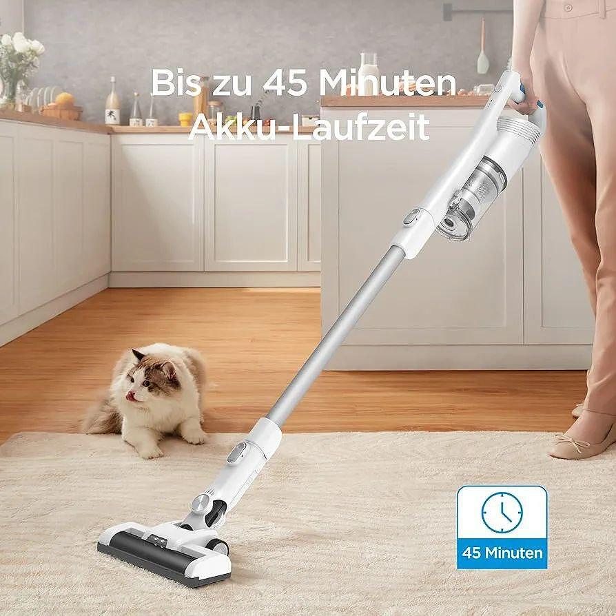 2 в 1 Акумулаторна Безкабелна Прахосмукачка Midea VacuumMax с Турбо Четка и LED Светлини - снимка 2