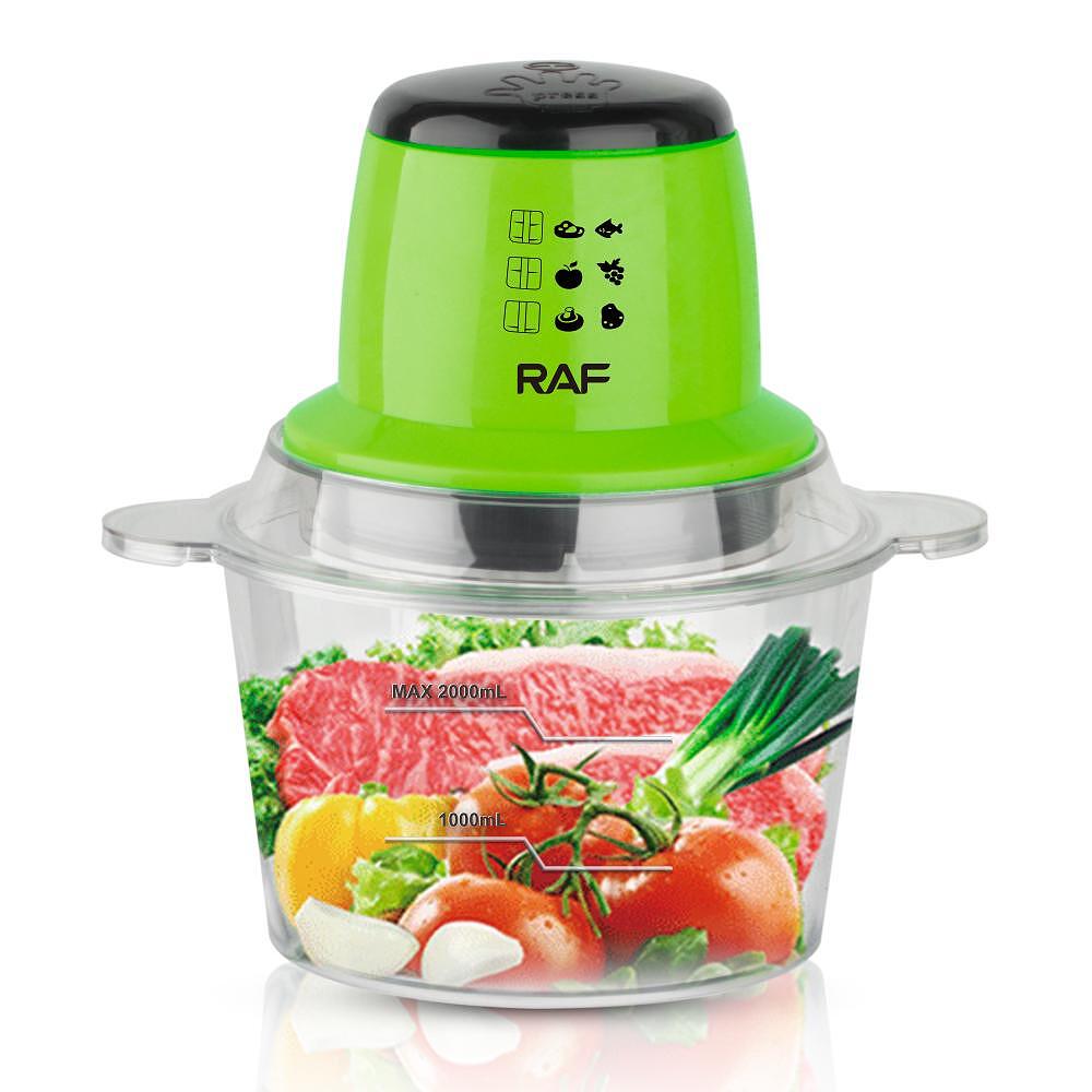 RAF FlashCutMaster 2 литра 600W Блендер, Чопър и Месомелачка 3 в 1 - снимка 2