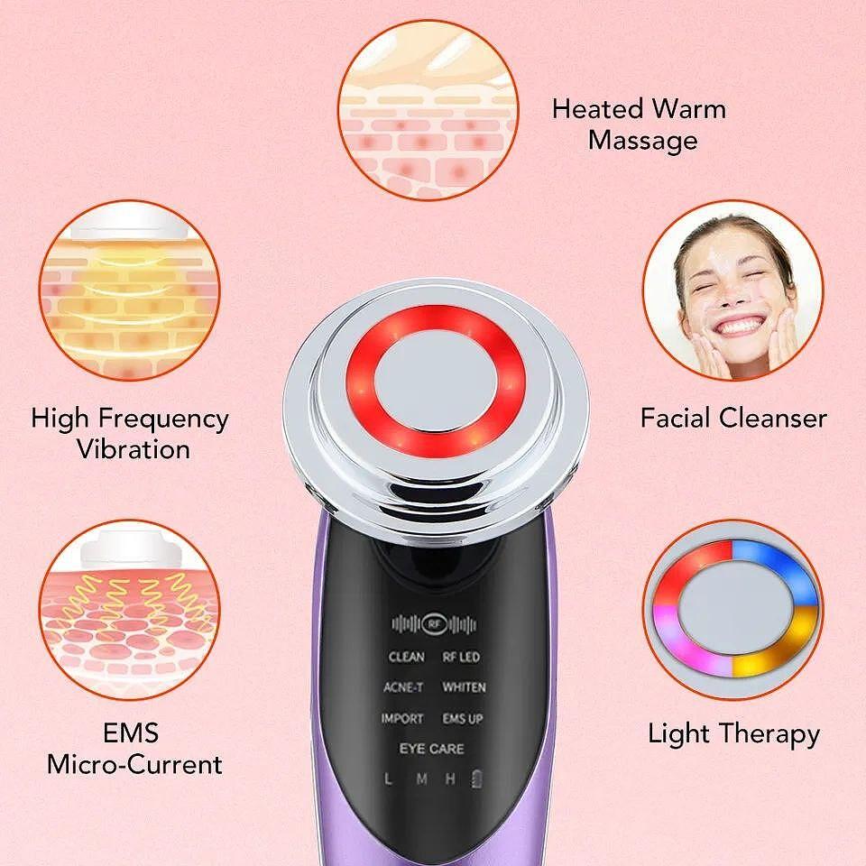 BeautyRevive Pottenza 7in1 LiveLux Уред За Дълбоко Почистване и Подмладяване на Кожата - снимка 3