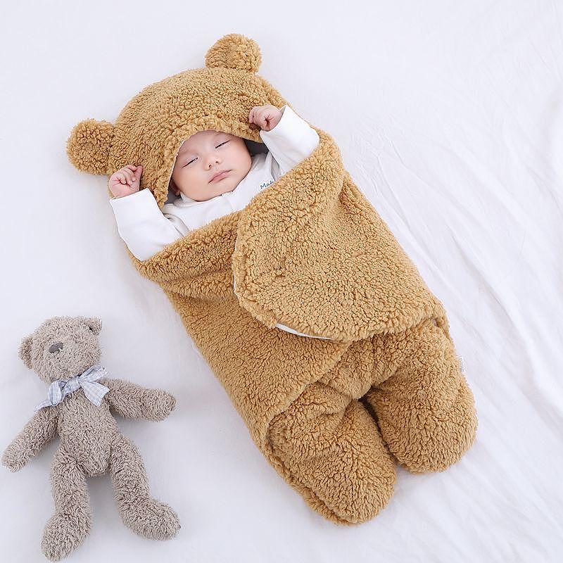 Детско Одеяло с Ръкави Под Формата на Мече Baby Ted TM, 100 органичен памук 0-6 м - снимка 5