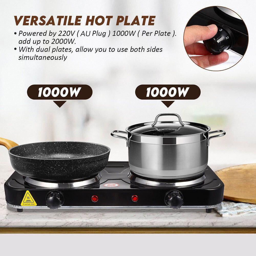 Двоен Електрически Котлон RAF MaxStove Double 2000W - снимка 2