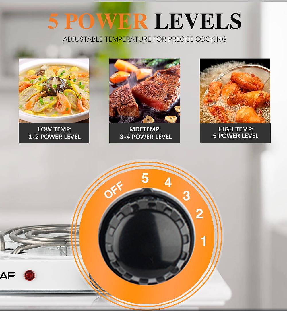 Електрически Котлон RAF MaxStove Deluxe 1000W - снимка 3