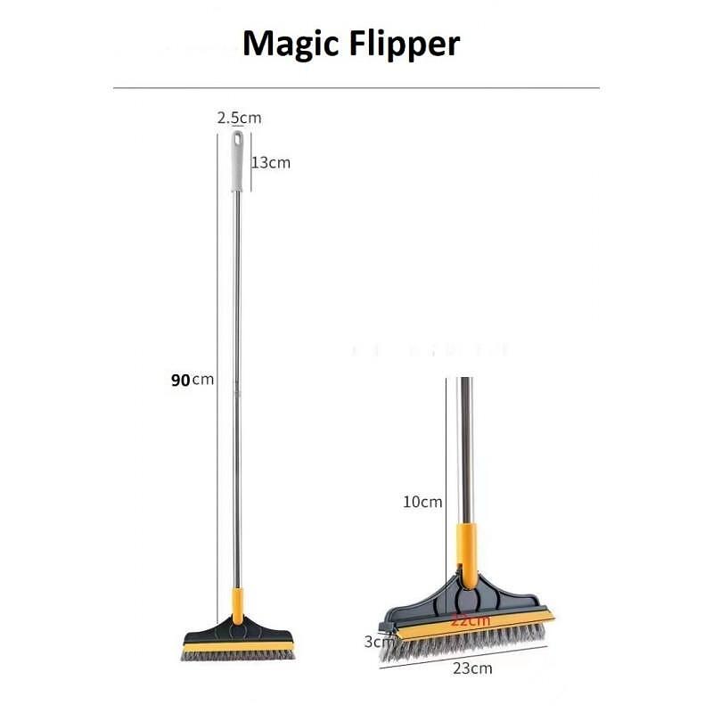 MAGIC FLIPPER - ЧЕТКА ЗА ПОЧИСТВАНЕ НА ВСЯКАКВИ ПОВЪРХНОСТИ С ЕРГОНОМИЧНА ДРЪЖКА И ПОДВИЖНА НА 180 ГЛАВА - снимка 8