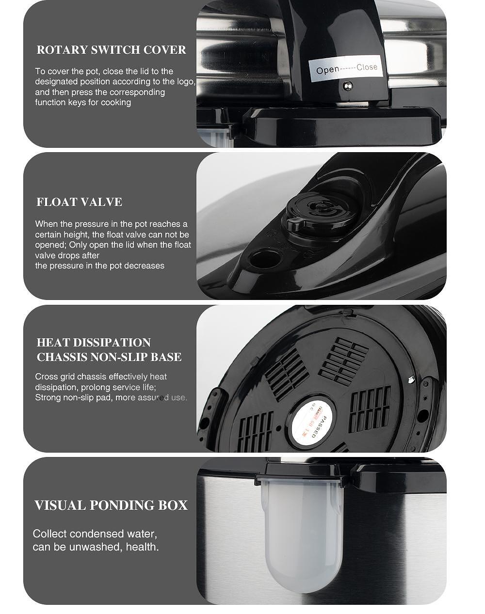 МултиКукър Под Налягане RAF SilverDiamond Lux 6 Литра