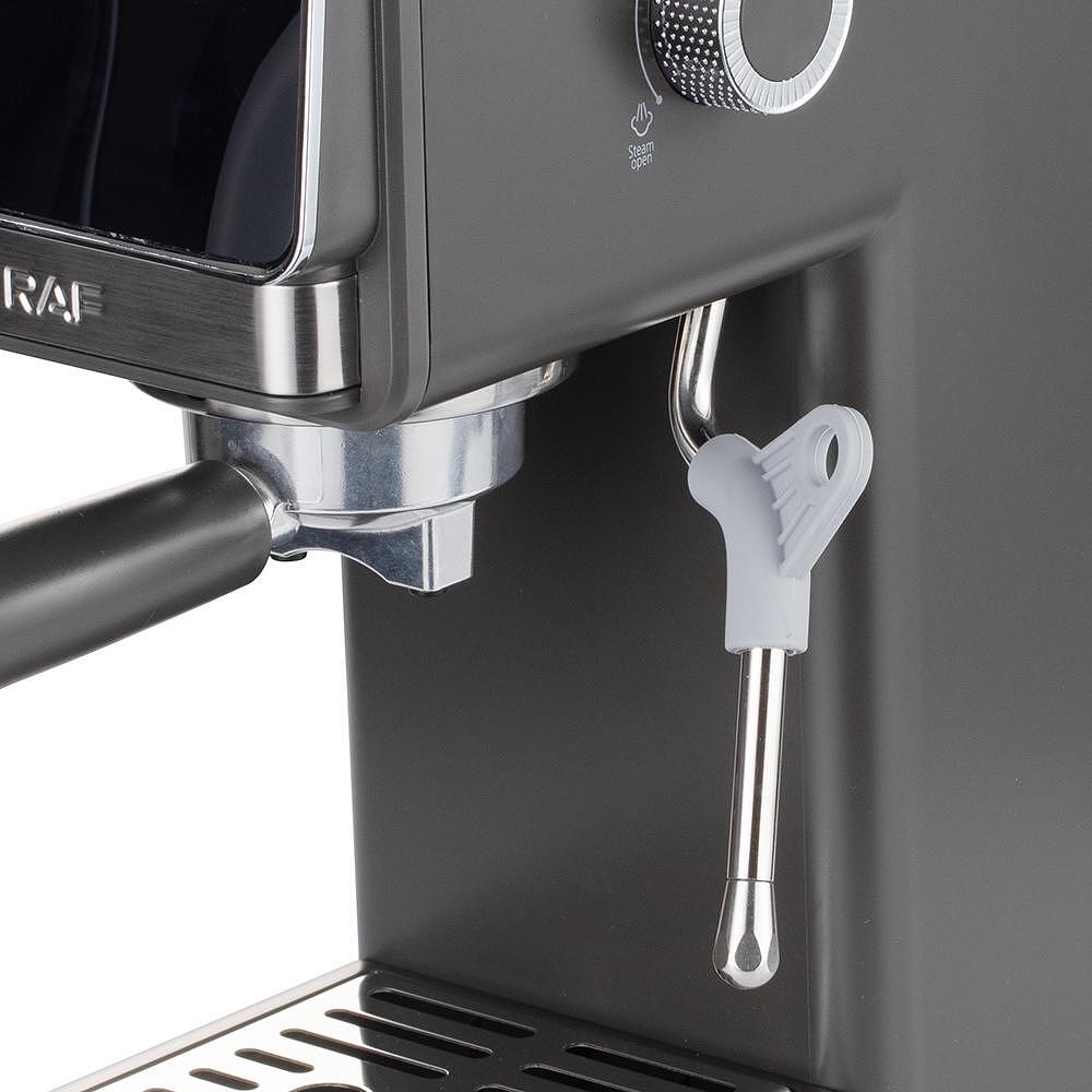 RAF CaffèLuxe Италианска Кафемашина с Пара, Крема и LED Дисплей - снимка 10
