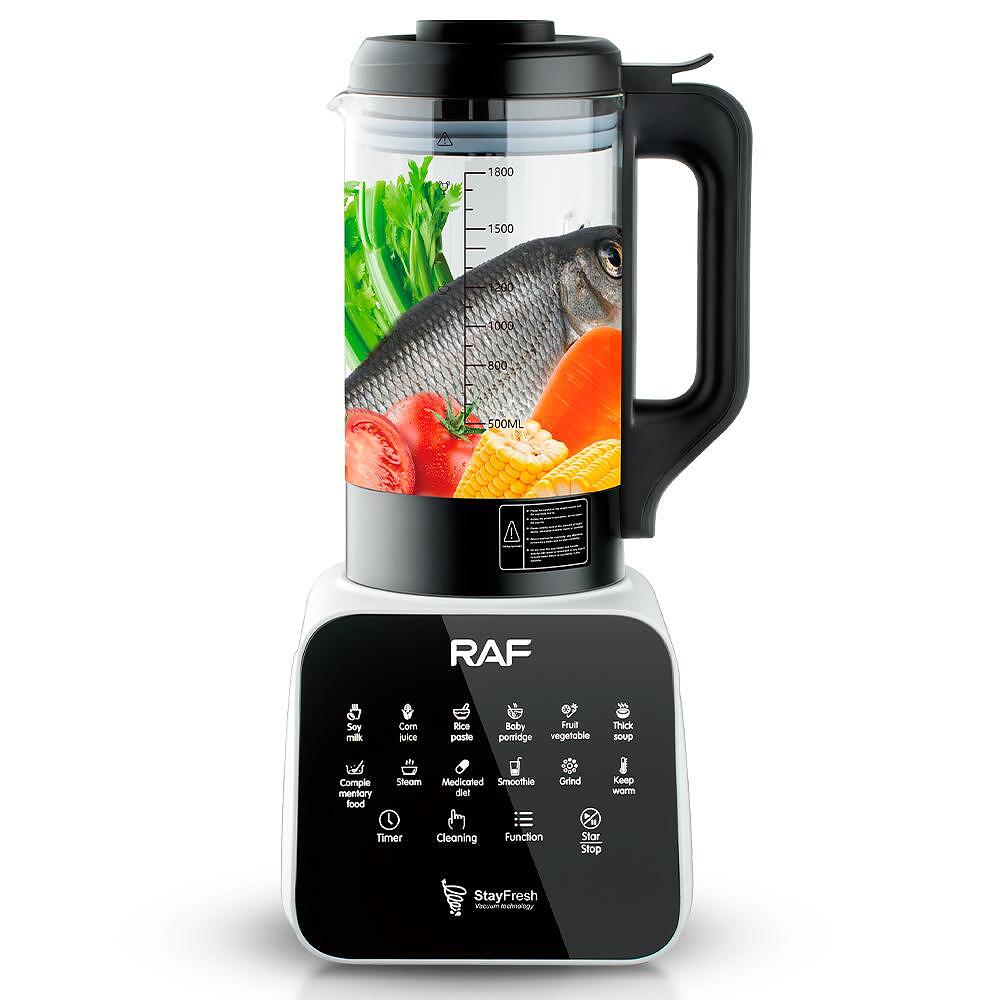 RAF ChefBlender™ Vortex – 6 в 1 блендер 1200W с подгряване и 18000 об./мин. Една машина, безкрайни възможности + 9 интелигентни програми
