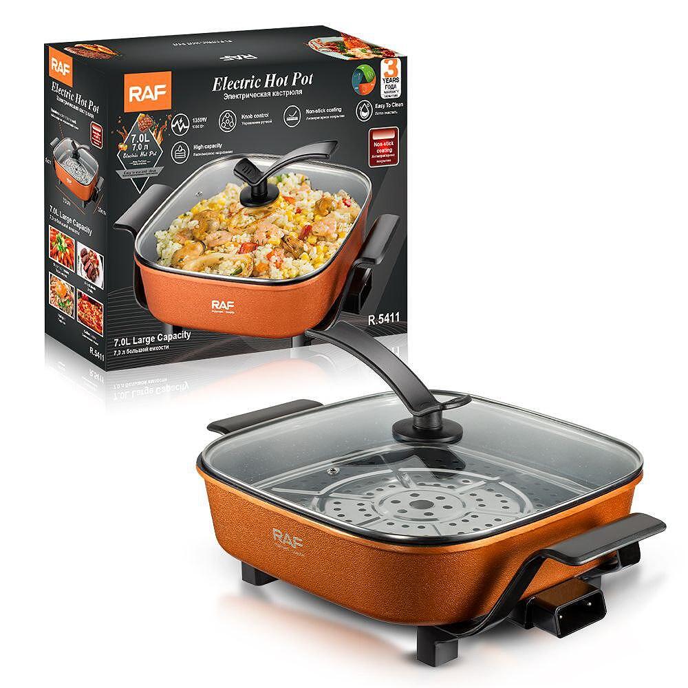 RAF MagicPot 7 Литра Мултифункционален Електрически Готварски Уред 1350 W - снимка 3