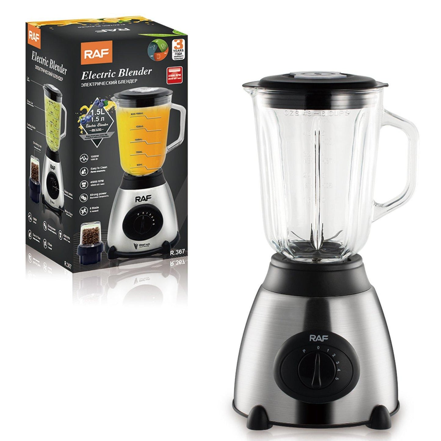 RAF NutriMagicPower Блендер 1000 W - снимка 2