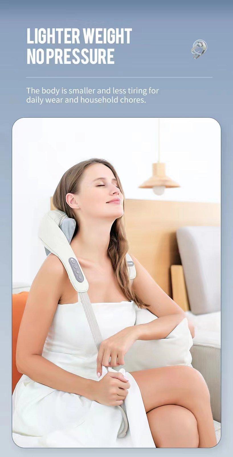 Vaya Massage - Безжичен Луксозен Шиатцу Масажор - снимка 10