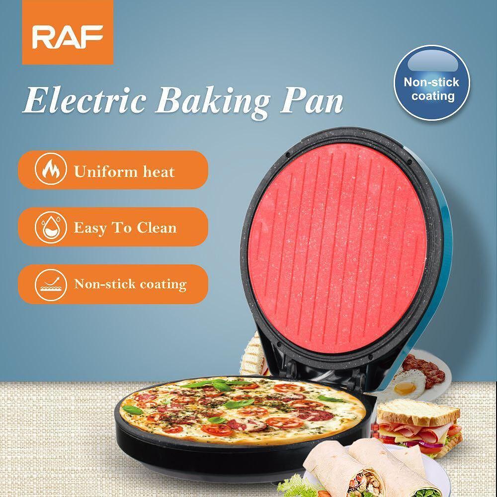 🍕 Уред за Пица и Печене 🇮🇹 RAF PizzaHut, 1800W, Горен и Долен Реотан, DIAMOND & LINEABUMP Покритие, Без Мазнина