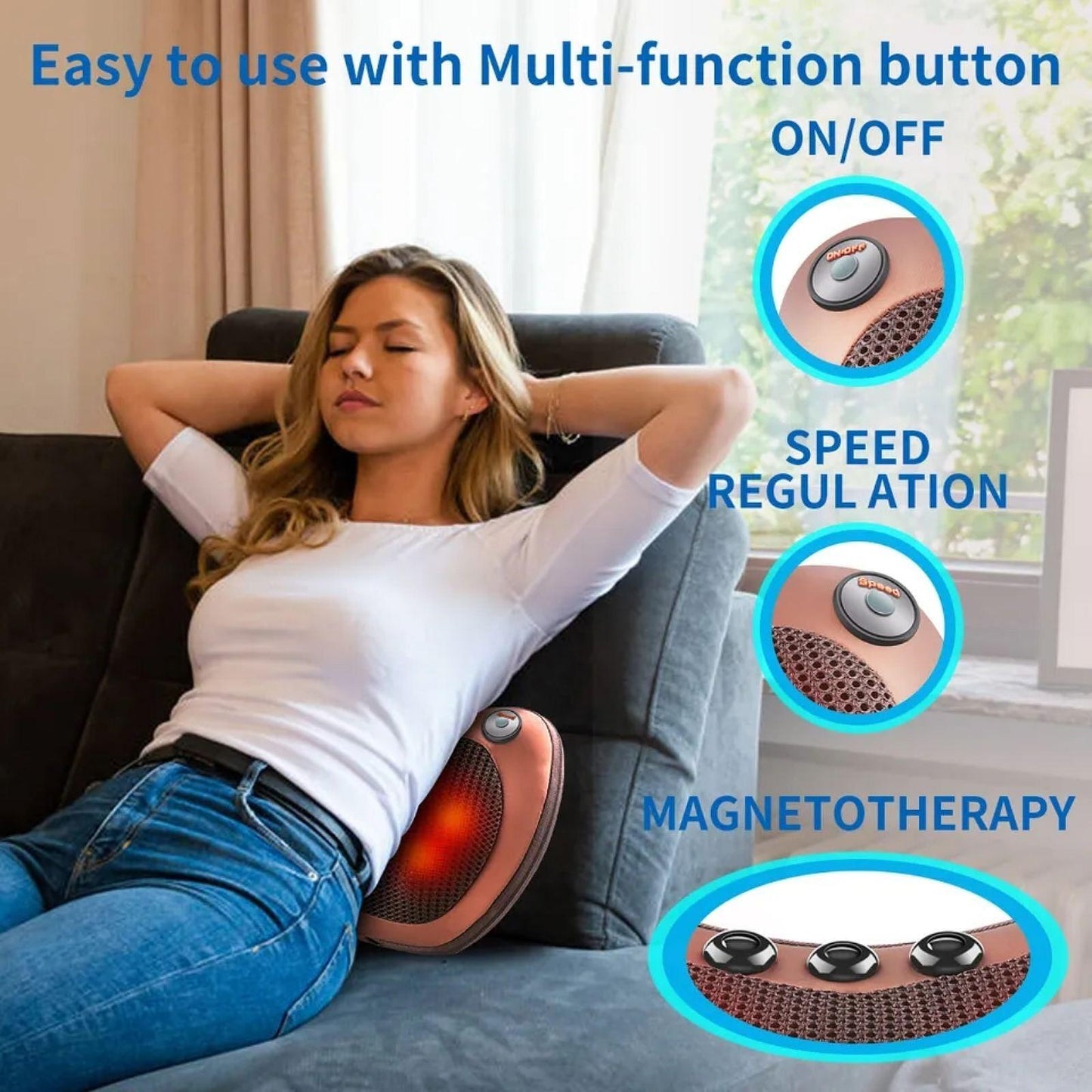 ZenPillow Магнитна Масажираща Възглавница - снимка 6